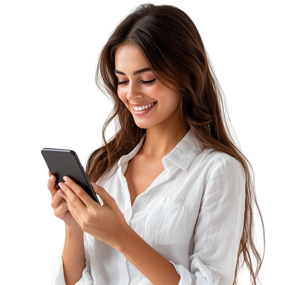 Learner practicing a real-life conversation