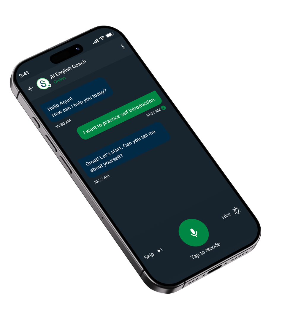 SillyTalk live conversation screen